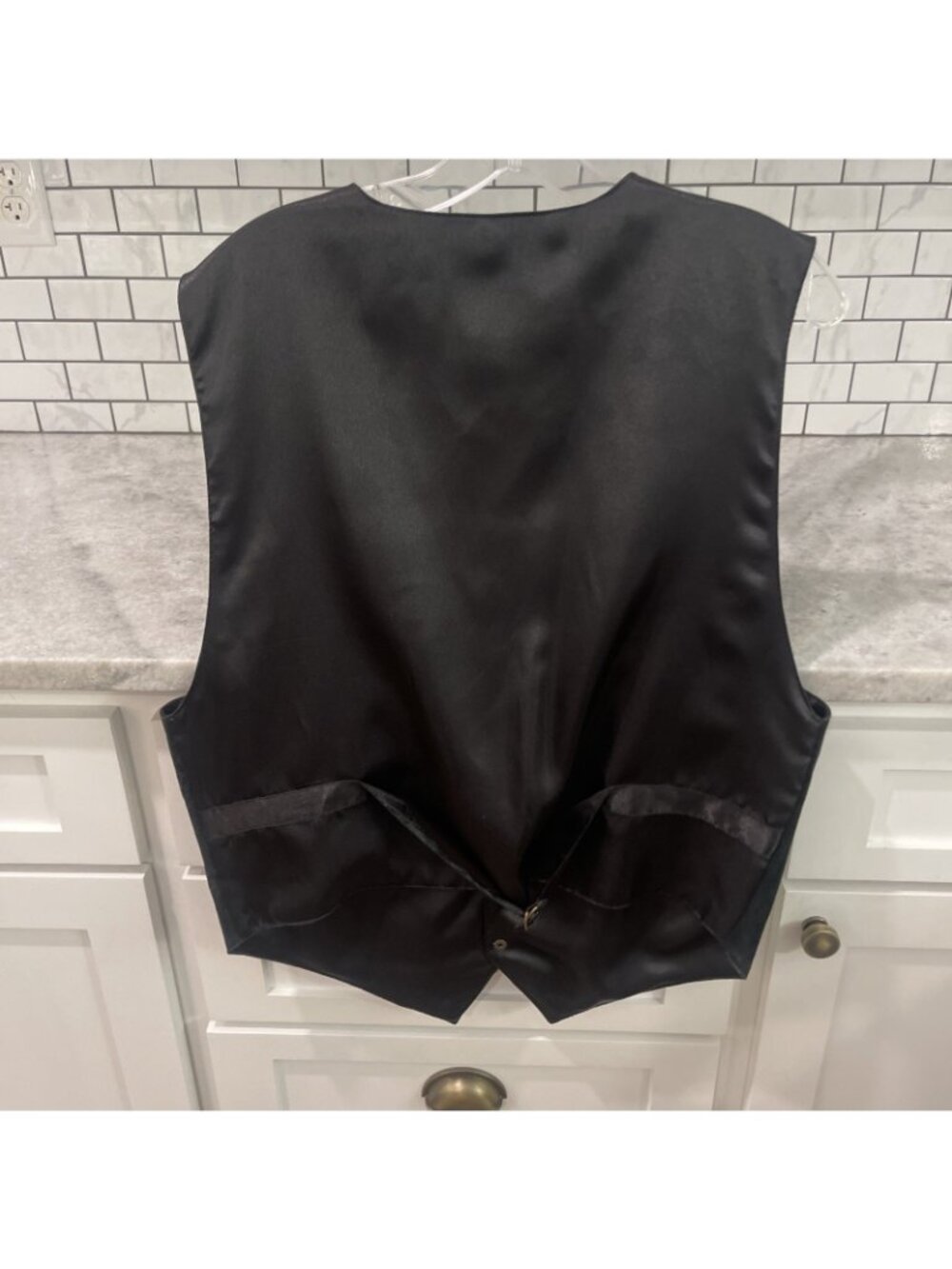 Scully Black Leather Vest Mens Large Suede Western Lined Snap Front Southwestern - Picture 4 of 13